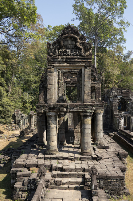 Entrance to the beautiful Preah Khan temple