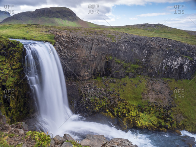 Long exposure of Svodufoss waterfall- Iceland