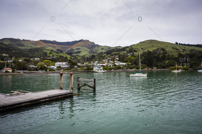 Port in Akaroa photo from the Offset Collection