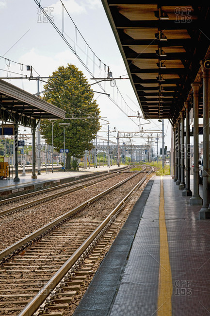 June 16, 2018: Railway station, strike, Leer, Prato, Tuscany, Italy