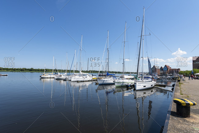 June 17, 2020: Port in Rostock, Mecklenburg-West Pomerania.