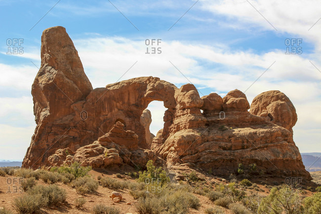 Arches National Park Utah USA rock formations mountains