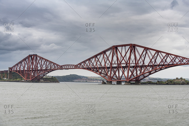 The Forth Bridge, cantilever bridge, UNESCO World Heritage Site, Firth of Forth, Scotland, United Kingdom, Europe