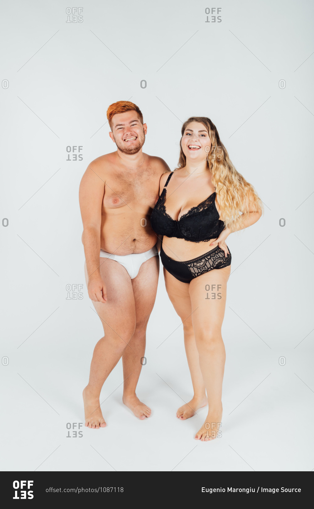 Upload Photo Portrait Underwear Couple N304 — GeckoCustom