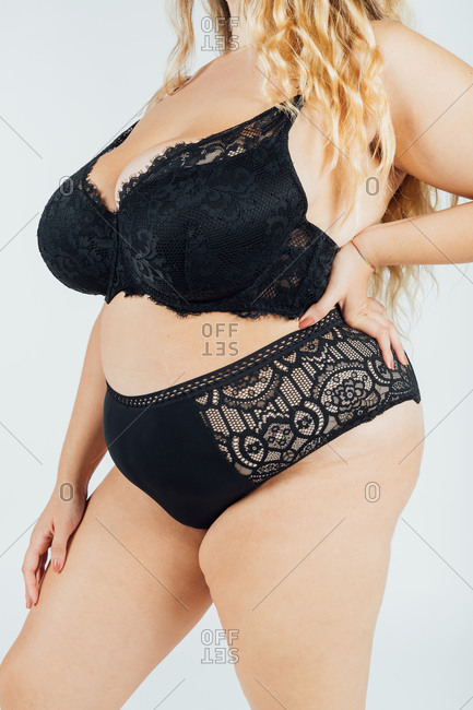 Foto de sexy woman wearing underwear do Stock