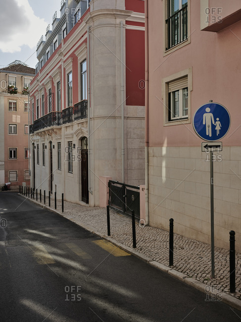 Cross walk in Principe Real, Lisbon