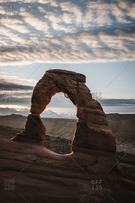 Delicate Arch near Moab Utah at sunrise Arches National Park