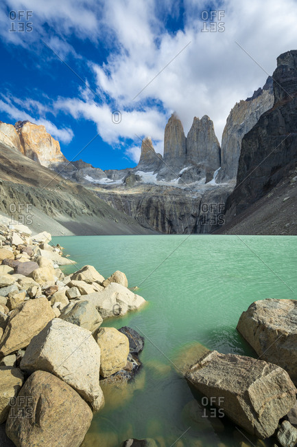 Las Torres viewpoint, Torres del paine national park, Patagonia, chile