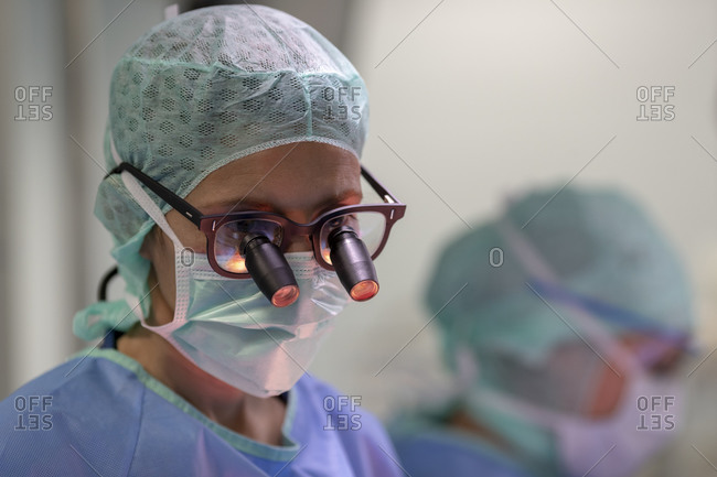 Premium Photo  Close up of female jeweler wearing magnifying goggles