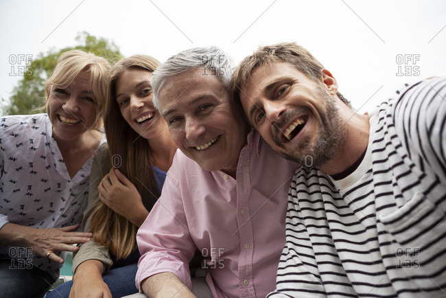 happy family portrait stock photos - OFFSET