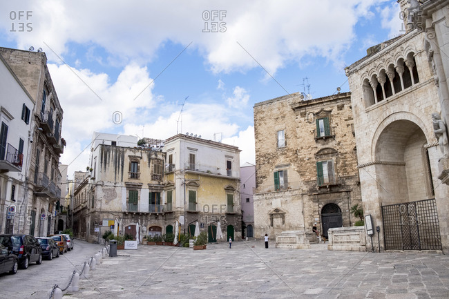 October 6, 2019: Italy- Apulia- Bitonto- Old houses