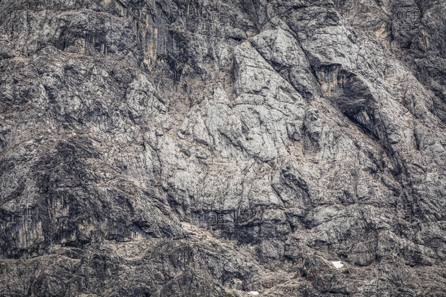 Gray rock face detailed shot