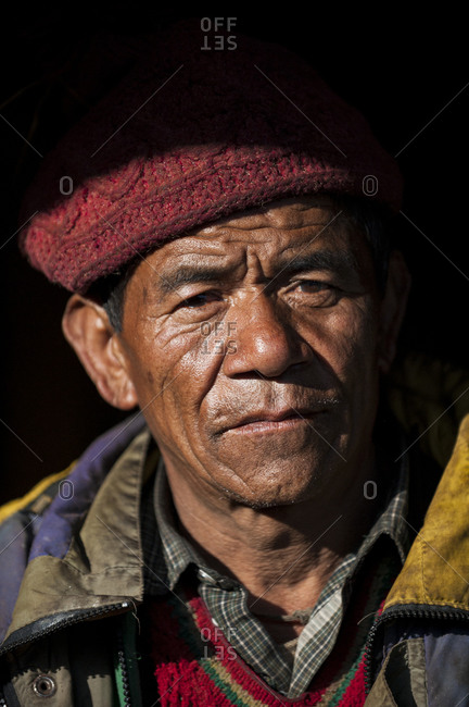 A metal worker from the small village of Philm in the Manaslu region