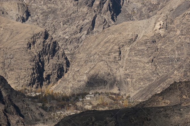 A small village in the Khapalu Valley