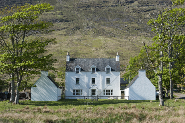 A perfectly symmetrical and typical house in Scotland