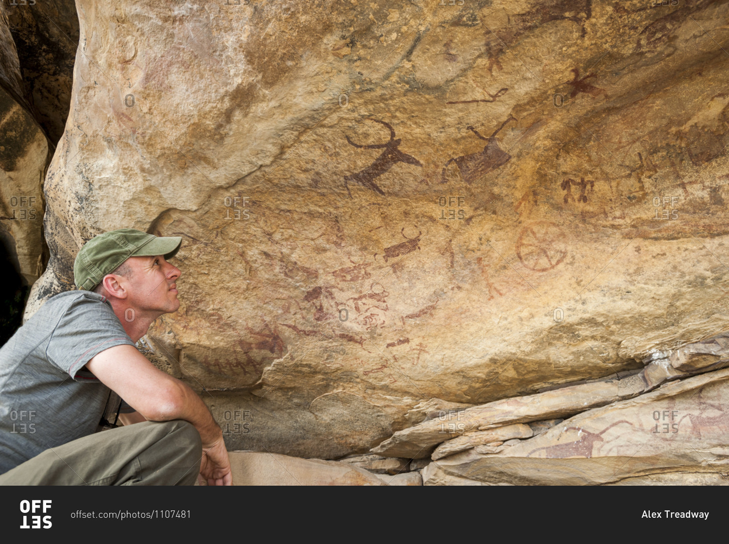 Ancient rock paintings near Bundi estimated to be 15000 years old bearing proof the region sustained early man