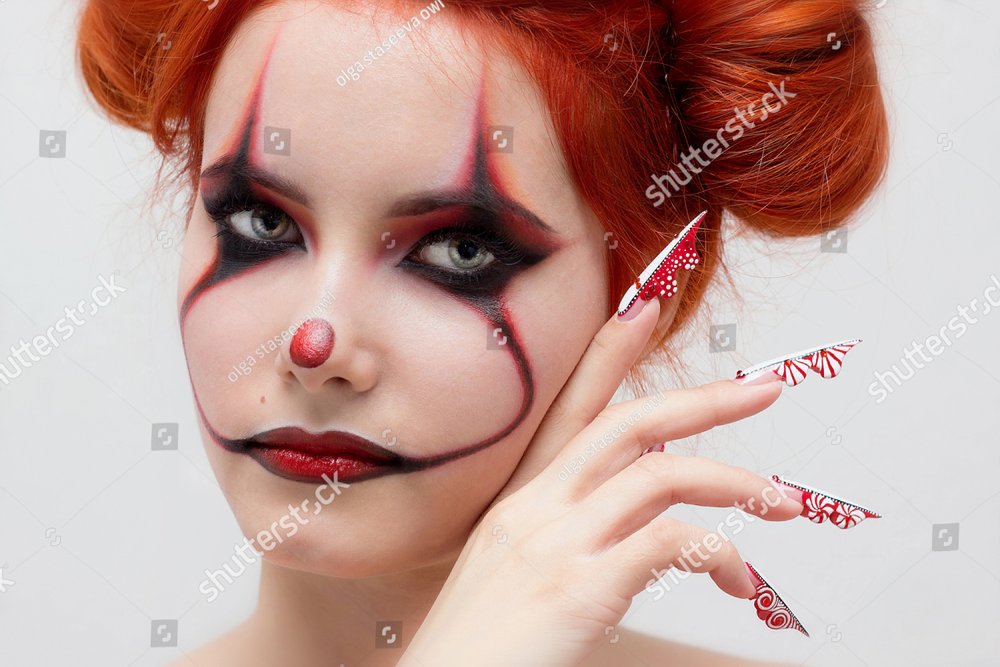 Background Clown Makeup For