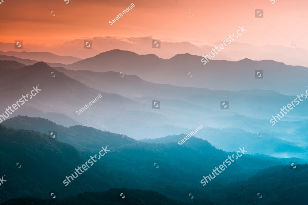 Mountains under mist in the morning Amazing nature scenery  form Kerala God's own Country Tourism and travel concept image, Fresh and relax type nature image
