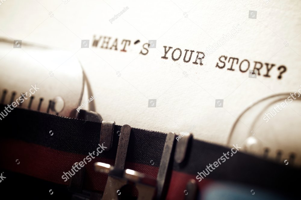 What`s your story question written with a typewriter.