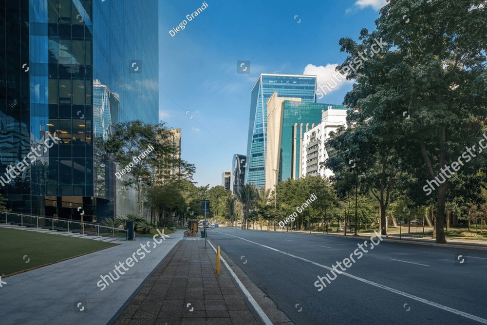 Faria Lima Avenue - city financial center - Sao Paulo, Brazil Architecture  Stock Photos