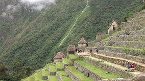 Inca City of Machu Picchu in the Andes of Peru in the Year 2007