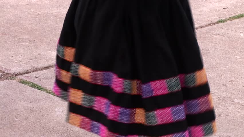 video footage of a traditional folklore dance in Peru. October 2007