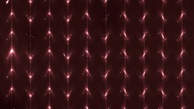 Floodlights disco background with waves. Red creative bright flood lights flashing. Seamless loop.  look more options and sets footage in my portfolio