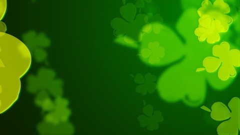 Loopable clover  spring background.  Stock Video