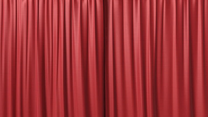 Opening and closing red curtain | Shutterstock HD Video #1001455