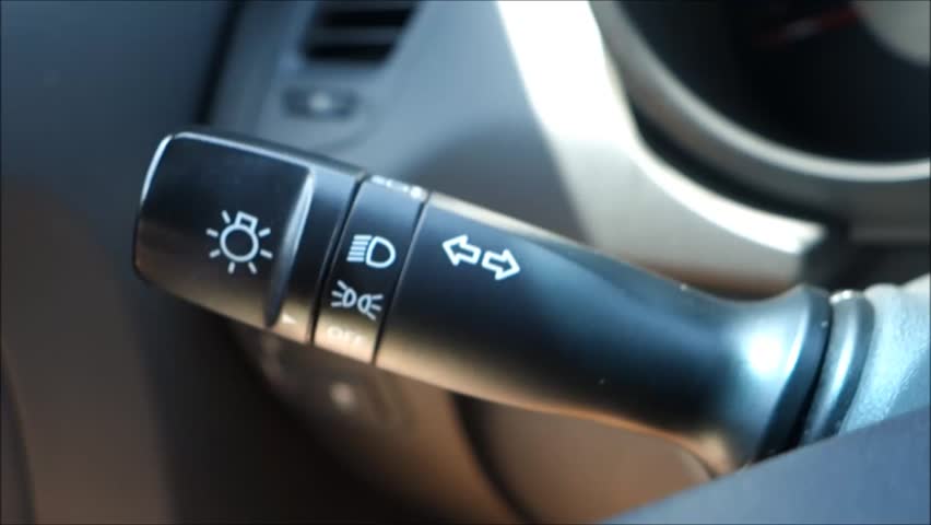 Hand Turning Off Turn Signal Stock Footage Video 100 Royalty Free 10030796 Shutterstock
