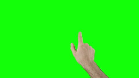 Touchscreen gestures for smartphone and tablet on green screen. Extremely high quality. 4K resolution. Shot on Red camera.