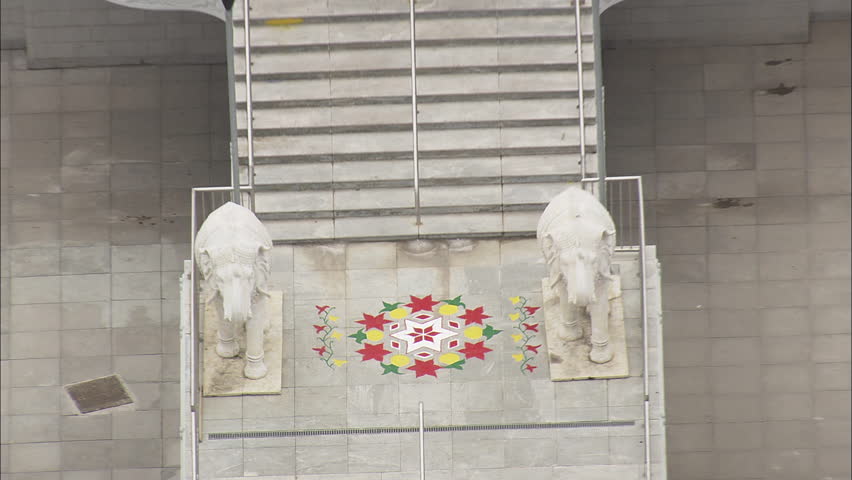 AERIAL United Kingdom-Balaji Temple 2006: Pull out to reveal Hindu Temple near Wolverhampton