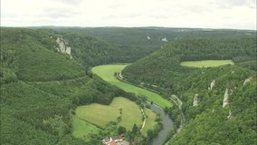 AERIAL Germany-Valley On Upper Reaches Of The Danube 2007
