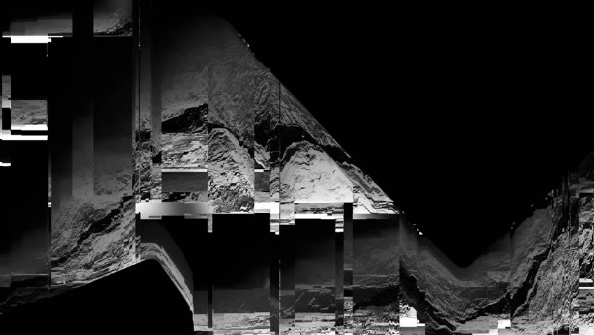 Digital damage pattern 2.seamless animation of pixel sorting glitch effect for transitions, broadcast, podcast, LED screens, projections, audiovisual performance, music video, game design