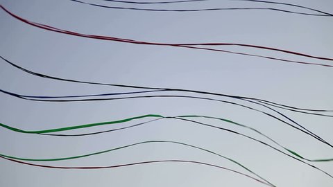 abstract kite streamers