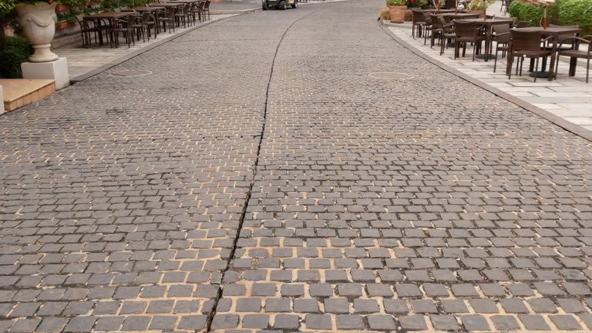 Restaurant and coffee shop on street
