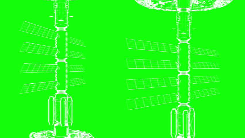 Green screen, abstract technical drawing moves vertically, seamless loop, cg animation