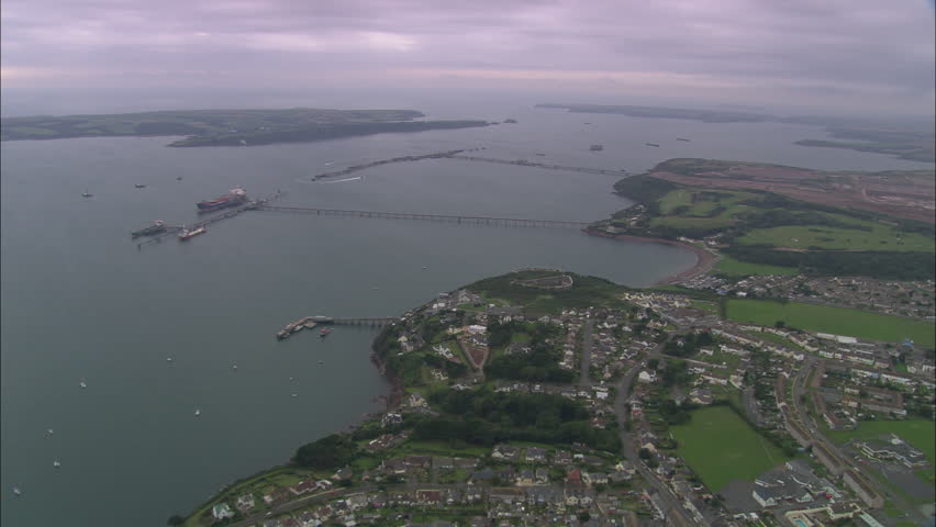 AERIAL United Kingdom-Milford Haven Harbour 2005: Milford Haven
