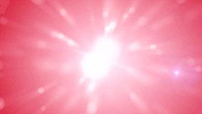 Red star animation. explosion star. abstract motion background, shining lights, energy waves. looping animation.