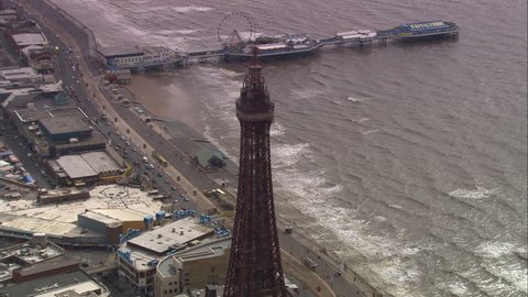 AERIAL United Kingdom-Blackpool Tower 2005: North Pier, Blackpool