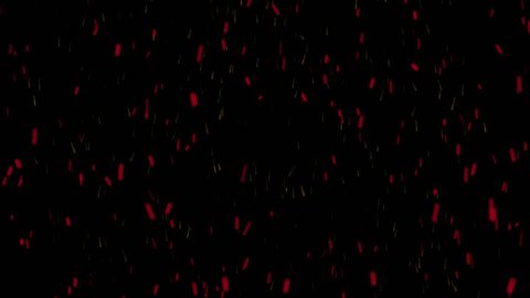 Fire Sparks Bonfire Embers Abstract Creative Animation visual effect over dark (black) background bonfire matte (use blending modes) for different projects...