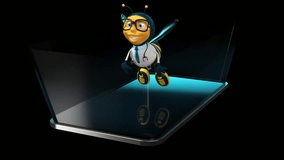 Bees and mobile phone - 3D Animation