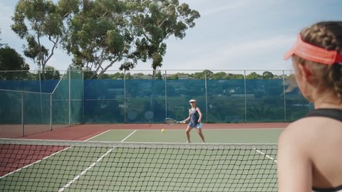 Woman Hits Pickleball Shot Stock Photo 1298935348 | Shutterstock