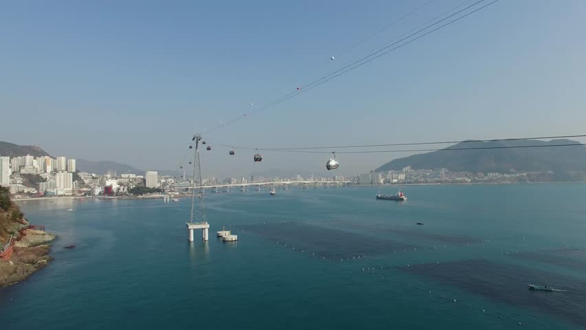 Aerial View of Marine Cable Car
