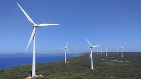 A wind power station near Albany, Western Australia. 