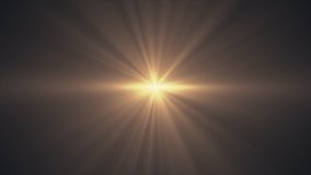 yellow sun star rays lights optical lens flares shiny animation art background - new quality natural lighting lamp rays effect dynamic colorful bright video footage