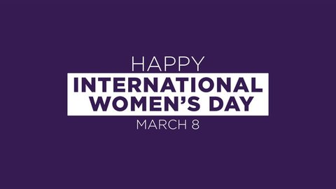 Happy International Women's Day Animated Motion Graphics