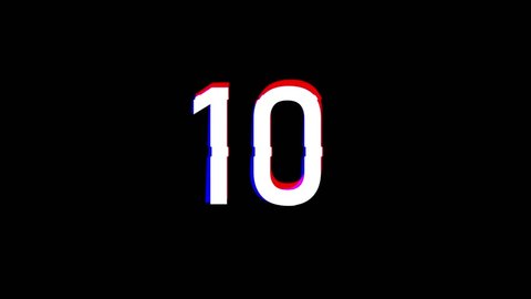 Graphic video countdown 10 - 0
