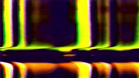 Analog Abstract Video Signal Noise FeedBack Manipulation