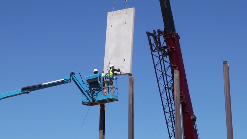 CIRCA 2010s - Trump border wall prototypes are built and tested along the U.S. Mexico border.
